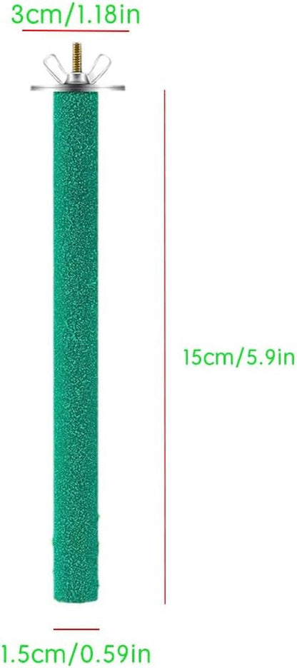 10 Pcs Bird Perch Stand - Colorful Paw-Grinding Sticks for Parakeets, Cockatiels & Small Birds (Cage Accessories)