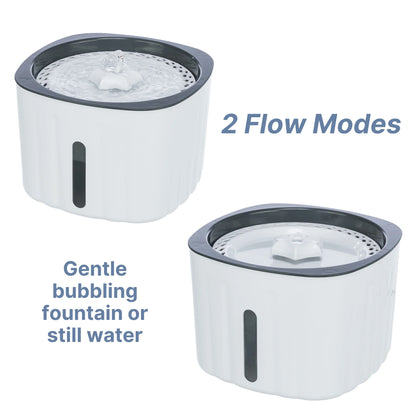 Flower Drinking Fountain for Dogs and Cats, 68Oz Automatic Water Dispenser