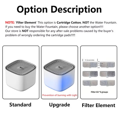 Automatic Pet Water Fountain 3L – LED Ultra-Quiet Cat & Dog Drinking Dispenser with Smart Filter