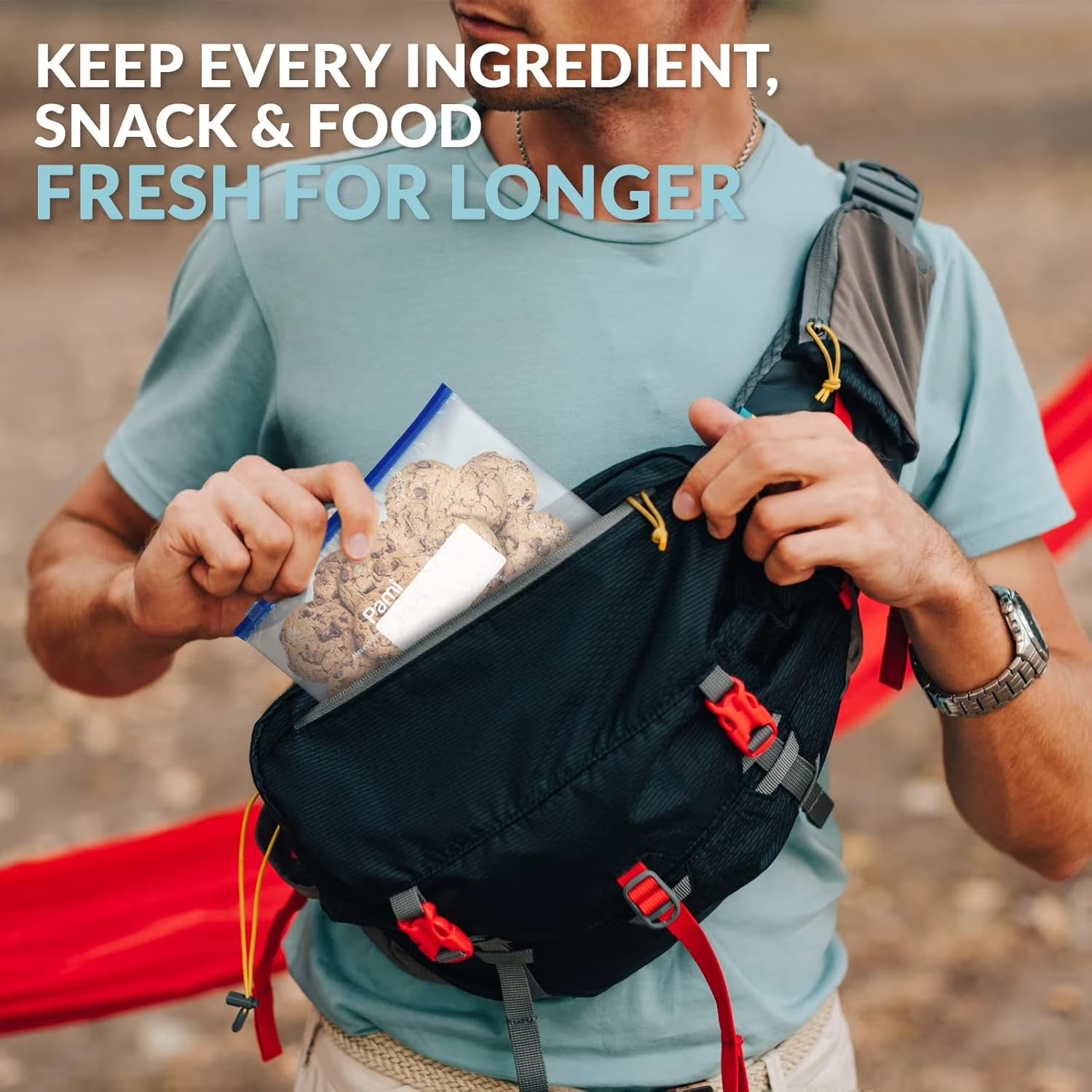 Food Storage Bag with Slider Zipper, 40 Count Expandable Bottom Leakproof Plastic Gallon Ziploc Bags