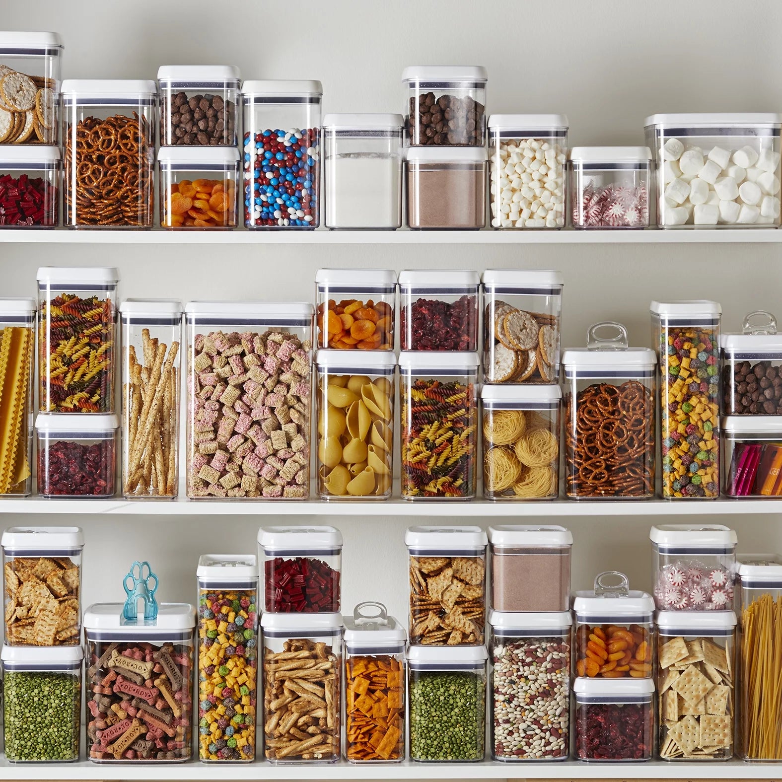 Canister Pack of 4 - 4.5 Cup Flip-Tite Square Food Storage Container