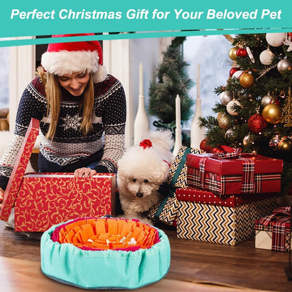 Snuffle Mat for Dogs, Interactive Sniff Mat for Slow Eating and Keep Busy, Adjustable Dog Digging Toys Encourages Natural Foraging Skills and Mental Stimulation