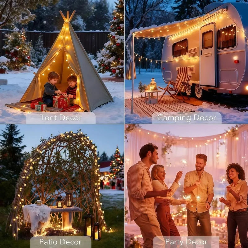 Solar Globe String Lights – Crystal Ball Outdoor Fairy Lights, Waterproof 8-Mode Patio & Garden Decor