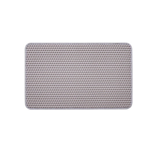 Cat Litter Mat, 24 X 15 In, Double-Layer Design, Non-Slip & Waterproof Litter-Trapping Mat for Indoor Cats, Honeycomb Pattern, Gentle on Paws, Washable Kitty Mat for Floors