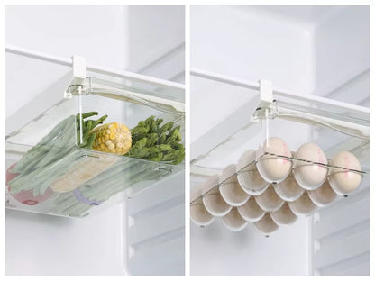 Refrigerator Drawer Style Food Storage Box, Fruit Packaging Machine, Shelf Support, Sliding Plastic Cooking Container