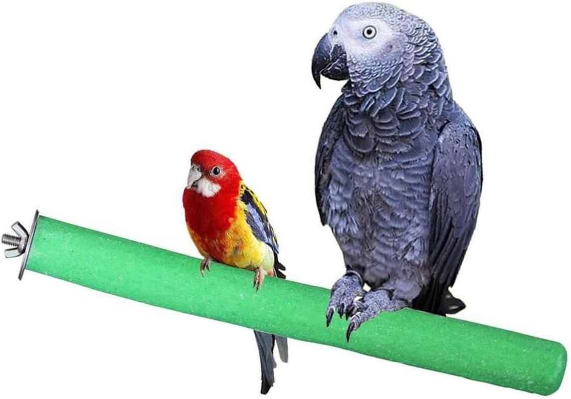 10 Pcs Bird Perch Stand - Colorful Paw-Grinding Sticks for Parakeets, Cockatiels & Small Birds (Cage Accessories)