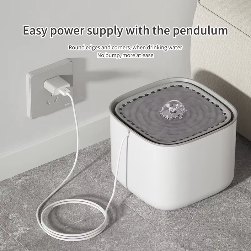 Automatic Pet Water Fountain 3L – LED Ultra-Quiet Cat & Dog Drinking Dispenser with Smart Filter