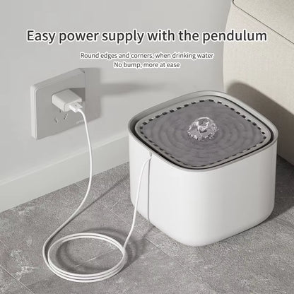 Automatic Pet Water Fountain 3L – LED Ultra-Quiet Cat & Dog Drinking Dispenser with Smart Filter