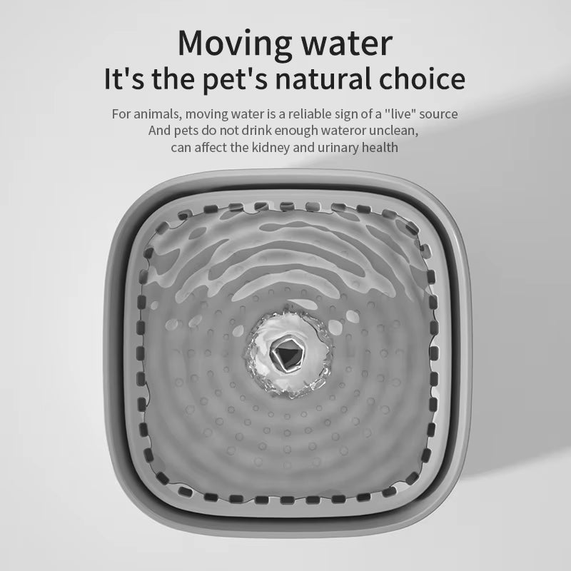 Automatic Pet Water Fountain 3L – LED Ultra-Quiet Cat & Dog Drinking Dispenser with Smart Filter