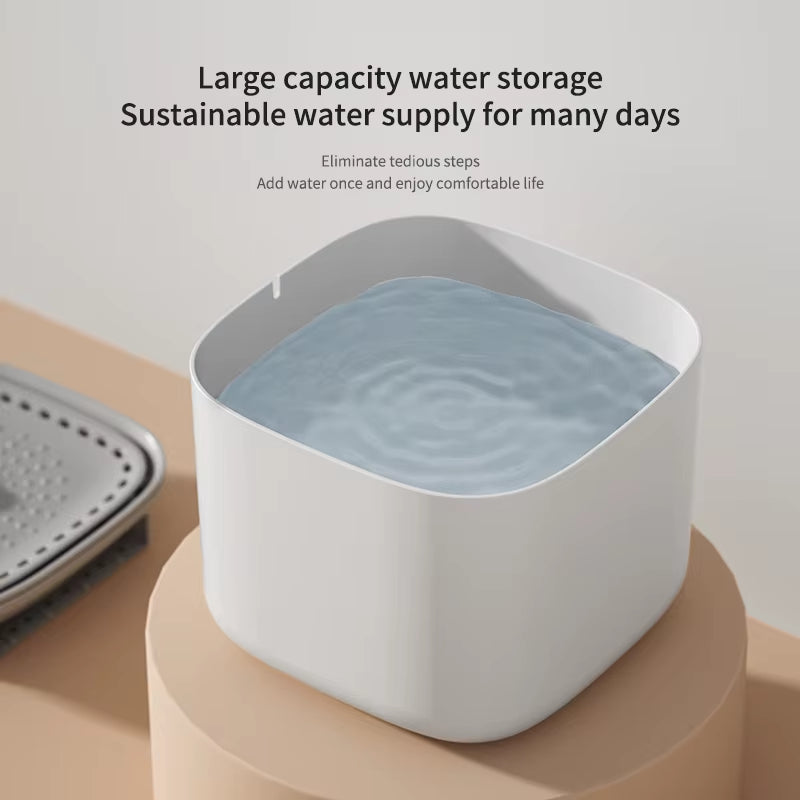 Automatic Pet Water Fountain 3L – LED Ultra-Quiet Cat & Dog Drinking Dispenser with Smart Filter