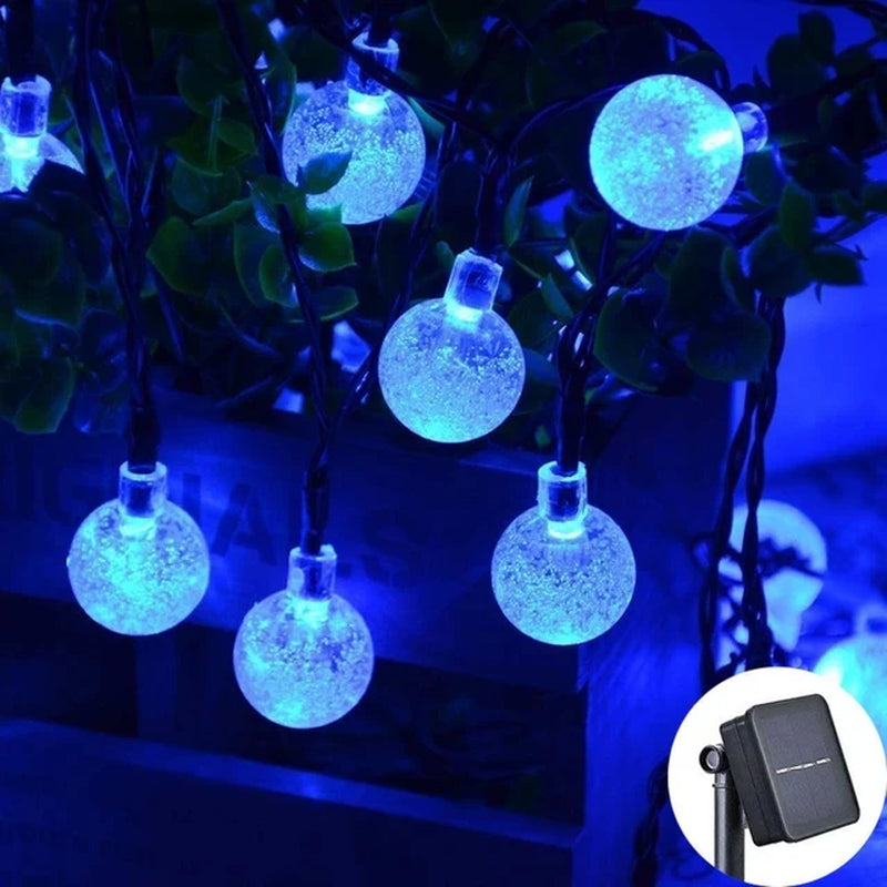 Solar Globe String Lights – Crystal Ball Outdoor Fairy Lights, Waterproof 8-Mode Patio & Garden Decor