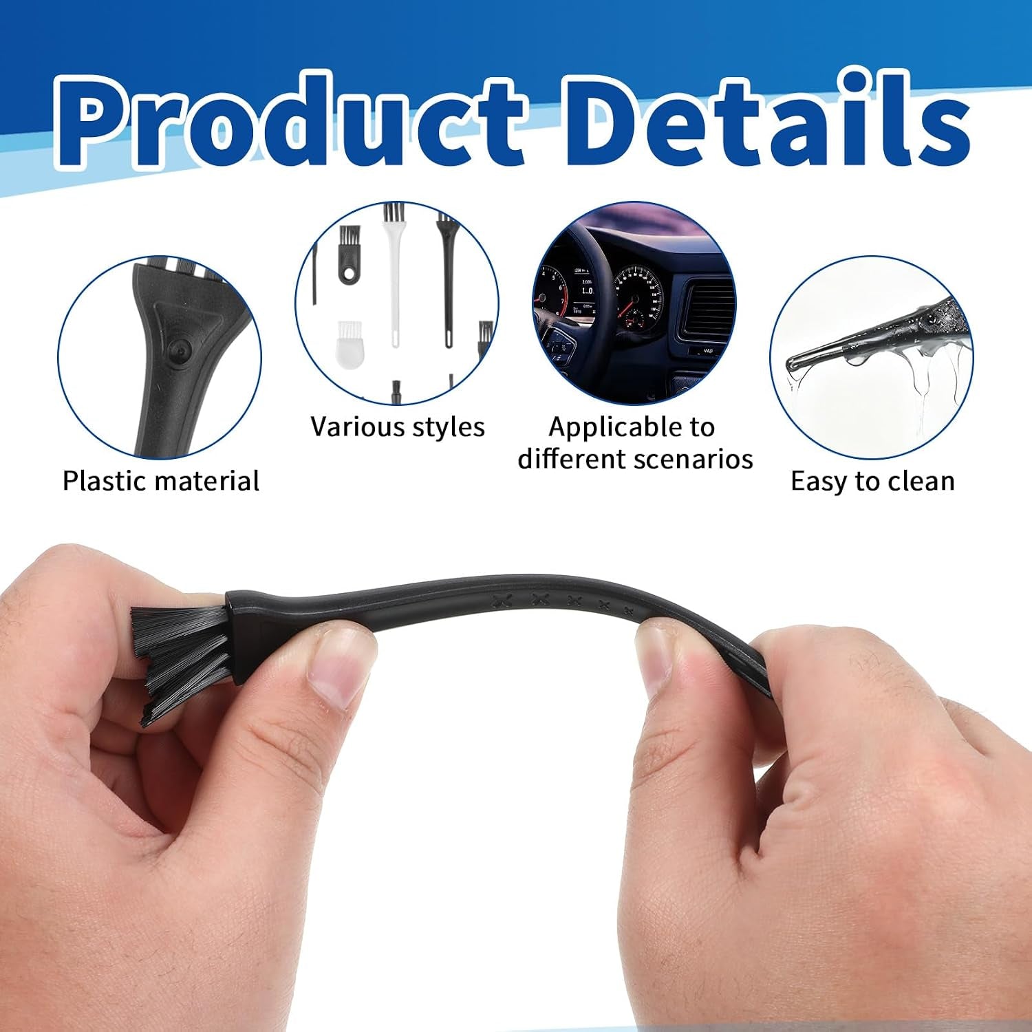 10PCS Cleaning Brush for Household Electric Appliance, Small Cleaning Brush Electric Shaver Clean Brushes Razor Cleaner Brushes Multifunctional Clean Set for Computer Keyboard Car Mixer Cleaner
